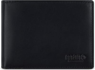 mano Don Andrea Portemonnee RFID-bescherming Leer 12 cm - Dames - Horizontaal - schwarz