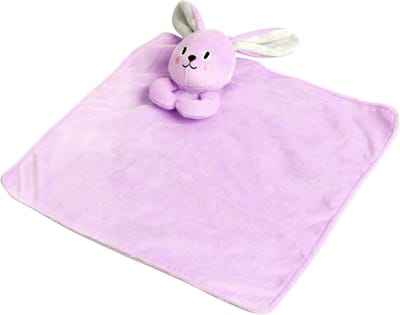 Pawise Puppy Hondenknuffel – Hondenspeelgoed met Pieper – Deken met Zachte Knuffel - 2 in 1 - Piepspeelgoed - Mint of Paars