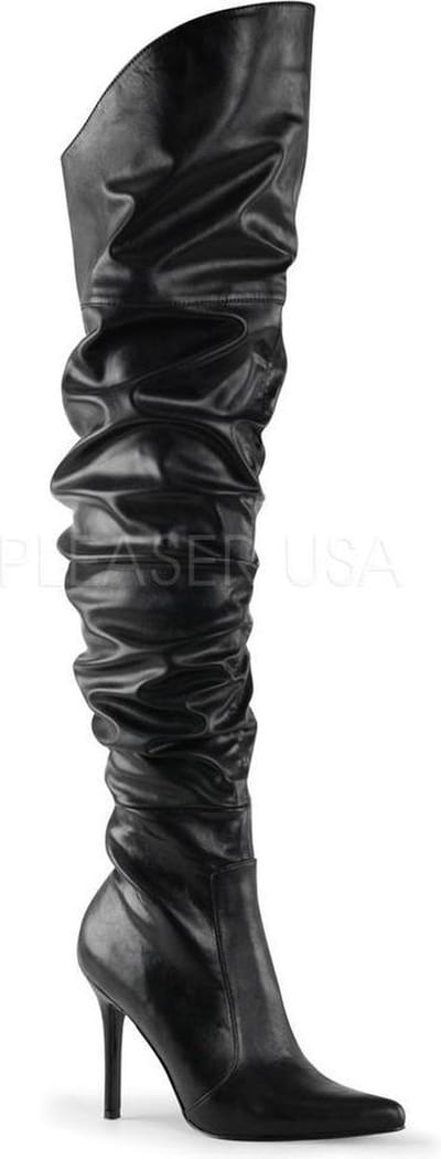 Pleaser - CLASSIQUE3011 Overknee laarzen - US 5 - 35 Shoes - Zwart