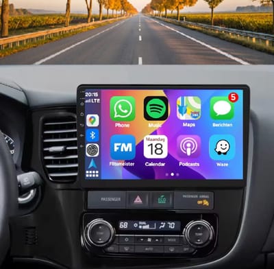 Autoradio 2/32GB met Carplay en Android auto | Geschikt voor Mitsubishi Outlander 2011-2019 | Radio scherm met Navigatie | 2011 2012 2013 2014 2015 2016 2017 2018 2019 | 3 PHEV