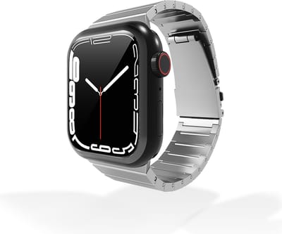 Strap-it Luxe Titanium Band - Geschikt voor Apple Watch bandje - Series 1/2/3/4/5/6/7/8/9/10/11/SE/SE2/SE3 - Zilver - Titanium horlogeband met RVS vlindersluiting - iWatch bandje voor maat: 38 / 40 / 41 / 42mm