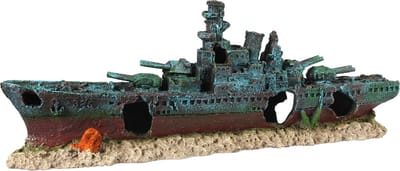 Aqua Della - Aquariumdecoratie - Vissen - Slagschip 2 47,5x9,5x17cm - 1st