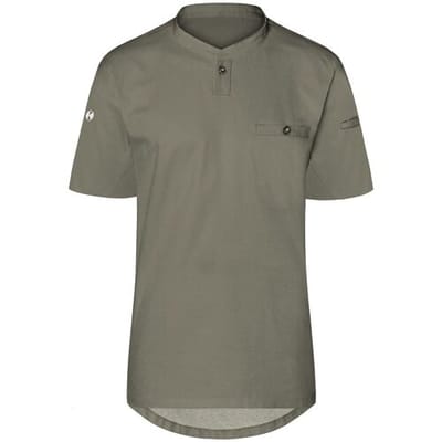 (6 stuks) KARLOWSKY Korte Mouw Heren Werkshirt Performance - Salie - maat: XS