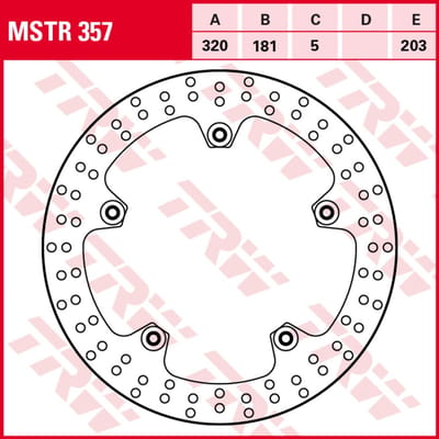 Remschijf TRW MSTR357, 1 Stuk