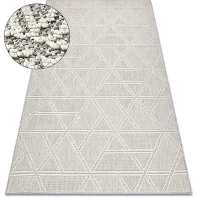 Kleden Rugsx Tapijt JERSEY 19241 grijs - Ruiten, geometrisch 200x290 cm