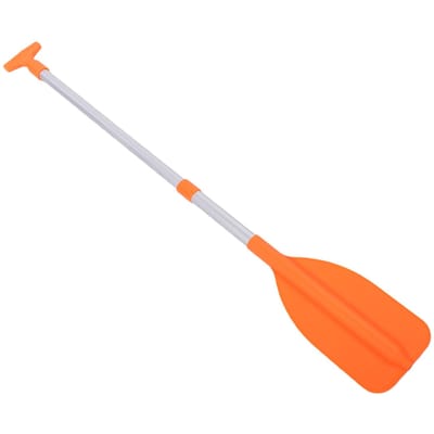 Pagaie de bateau orange ergonomique télescopique avec manche en alliage d'aluminium pour accessoire de bateau gonflable