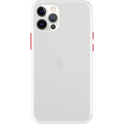 iPhone 12 Pro Back Cover - Wit/Transparant