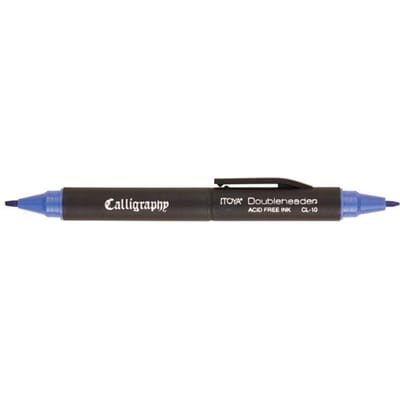 Kalligrafiepen Itoya CL-10 1.5 èn 3.0mm blauw | 12 stuks