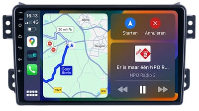 BG4U - Android Navigatie Radio geschikt voor Opel Agila 2008-2014 en Suzuki Splash 2008-2014 met Apple Carplay en Android Auto
