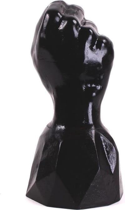 Dark Crystal - Fisting Dildo Met Zware Basis - 24 x 10,8 cm - Zwart