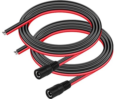 DC5521 Power Pigtails Kabel 3,3 FT 14AWG 5,5 mm x 2,1 mm Vrouwelijke Stroomdraad voor CCTV en LED Strip