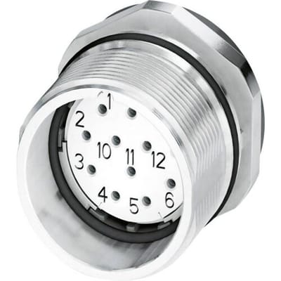 M23 Apparaatconnector 1619855 CA-17S1N8A6Y00 Zilver Phoenix Contact Inhoud: 1 stuk(s)