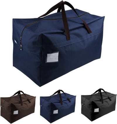 Extra grote waterdichte opbergzak 70 * 42 * 35 cm met sterke handvatten voor reizen, kamperen en college, wasbaar en ideaal voor festivals en organisatie