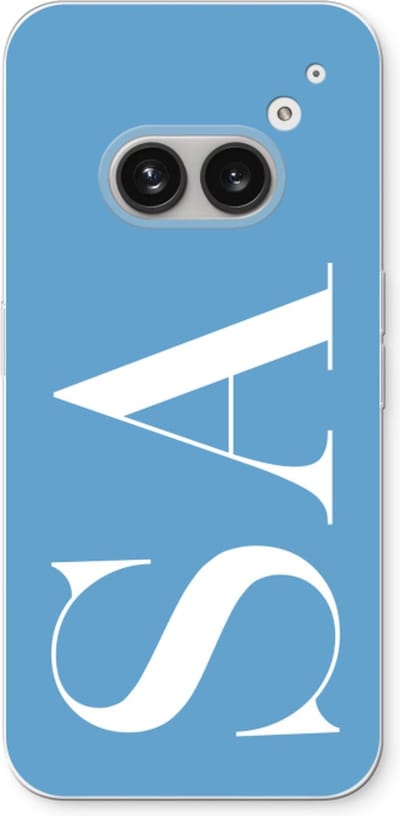 Gepersonaliseerd - Case Company® - Hoesje geschikt voor Nothing Phone (2a) hoesje - Monogram N°2 - Soft Cover Telefoonhoesje - Bescherming aan alle Kanten en Schermrand