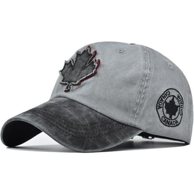 Canadees Esdoornblad Patroon Baseballpet Heren en Dames Eendenbek Petten Puur Katoen Veelzijdige Eendenbek Petten Adjustable