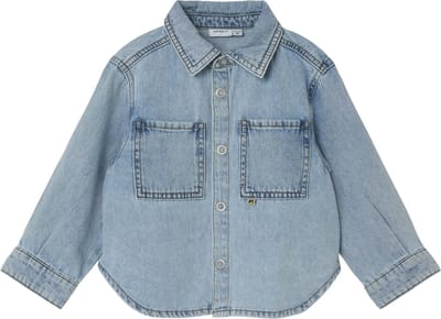 Name It Jongens Jeanshemd Light blue - NMMTEN - Maat 98