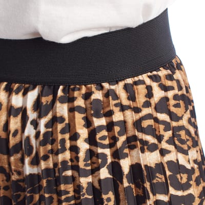 WJCD0302F Geplooide midirok voor dames