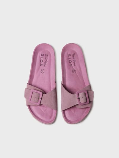 Dames BIO sandaal met gesp en kurken zool | GLIDE-QT