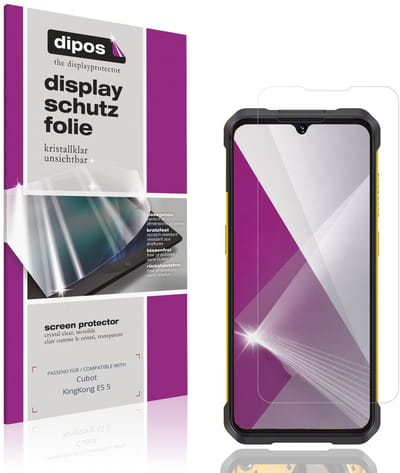 dipos – 4x Beschermfolie geschikt voor Cubot KingKong ES 5 | Krasbestendige & heldere Screenprotector Ultra-Thin