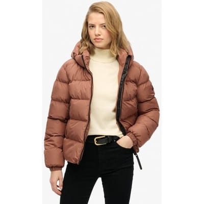 Superdry - Sportieve Capuchon Pufferjas - Dames - Gewatteerde jassen