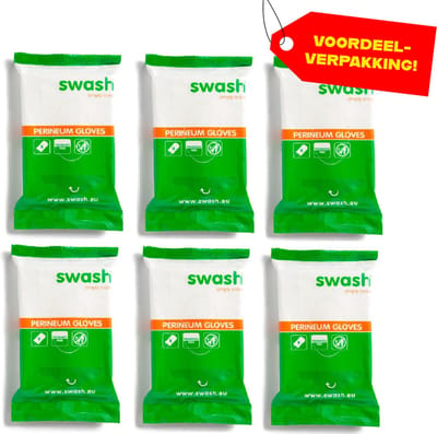 6x Swash Perineum Washandjes Parfumvrij - Voordeelverpakking!