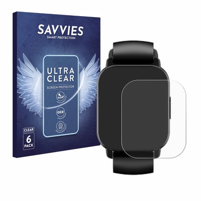Savvies - Screenprotector voor Poounur Y6 1.85" - Folie Beschermfolie transparant 6 Stuks