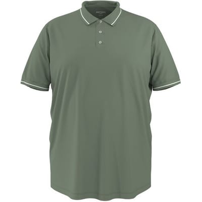 ESMARA MEN Heren polo - Plus size (Groen, XXL)