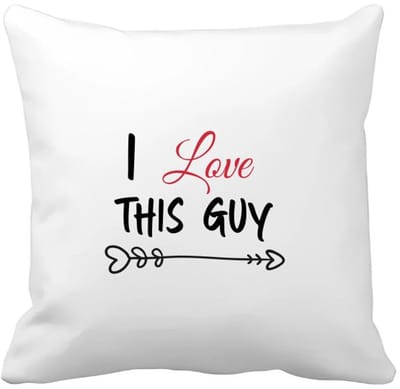 Akyol - i love this guy Kussen hoes - Liefde - iemand die liefde wilt geven aan een ander - valentijnsdag - cadeau voor vriend(je) - verjaardagscadeau - kado - geschenk - gift - verrassing - valentijnscadeautje - 40 bij 40 cm