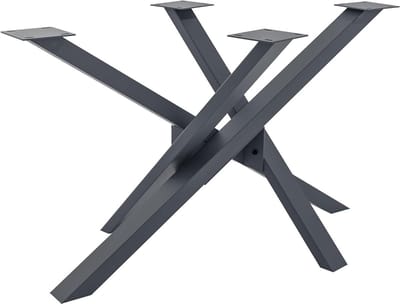 Tafelpoten Metaal - Onderstel Frame - Tafel Creëren - Poedercoating Bescherming - 120x70x72 cm - Grijs