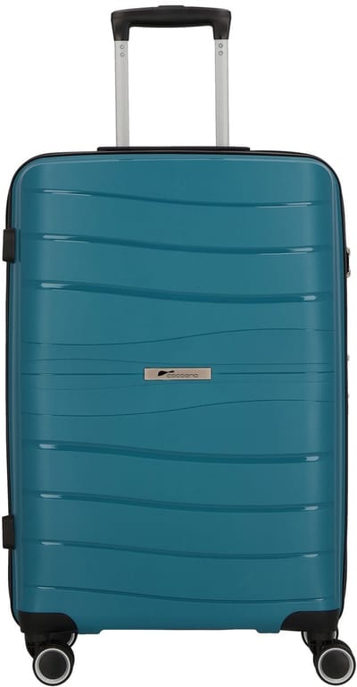 cocoono Leon 4 wielen Trolley 66 cm - Harde bagage - TSA slot - petrol