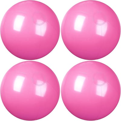 Set van 4 Grote Opblaasbare Strand- en Zwembadballen 18 Inch