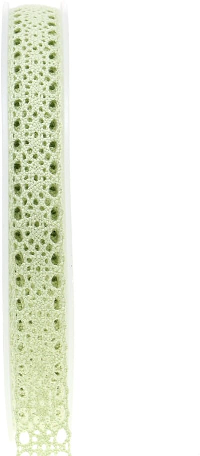 Decoratief lint kant groen 16mm 20m