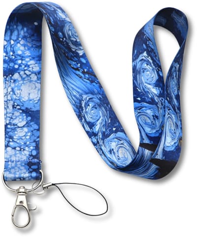 Travel Cords - Keycord Starry Night - Vincent Van Gogh - kunst - stevig lanyard - sleutelhanger - sleutelkoord - met telefoonkoord - sleutels