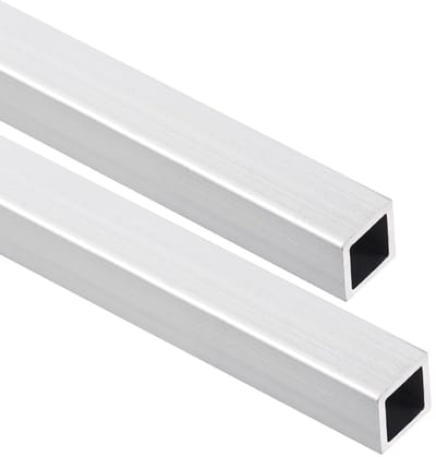 2 stuks 12mm x 12mm x 1mm 6063 aluminium vierkante buis van 200mm lengte voor machinebouw, constructie en DIY-projecten