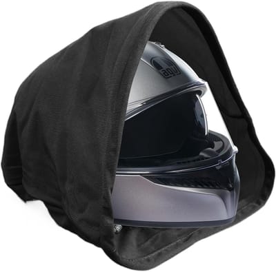 Helmtas - Beschermhoes Helm - Veilige Opslag - Zachte Binnenvoering - 46 x 43 cm - Zwart
