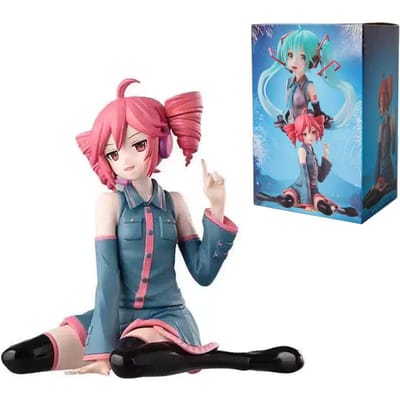 Op Voorraad Gezamenlijke Editie Kasane Teto Zittend Figuur Hatsune Miku Serie Virtuele Idol PVC Verzamelaar Model Cadeau