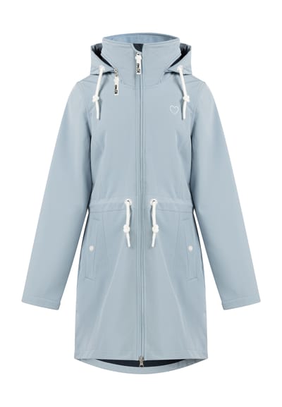 Mymo softshell jas Dames lichtblauw
