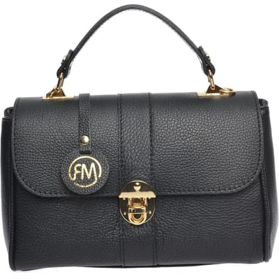 Roberta M Zwart Rundleer Tas
