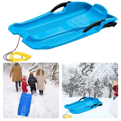 Rodel Slee - Hornet Slee - Rood - Kinderslee met Rem - Slee met Rugleuning - Inclusief EBOOK