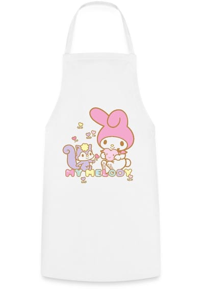 My Melody Plukt Hartbloemen Met Risu Keukenschort