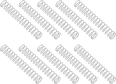 Drukveer - Verlengveer - Reparaties Uitvoeren - Roestvrij Staal - 10 stuks - Zilver
