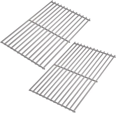 Vervangend roestvrij staal kok grillrooster - 417 x 277 cm - 6 mm dik - geschikt voor Tepro Toronto zwart model grills
