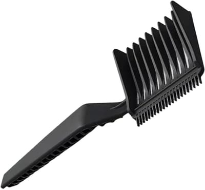 Scoby - Fadekam - Opscheerkam - Overloopkam - Barber Comb - Knipkam - Trimmen - Styling - Kunststof - 20CM - Zwart