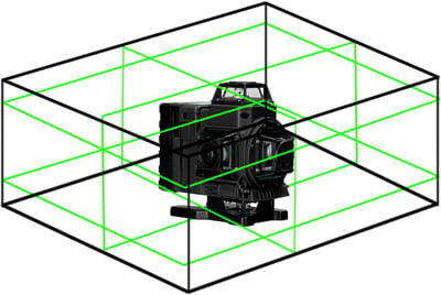 Multifunctionele 16-lijns laserwaterpas 3° Zelfnivellerende functie Waterpasgereedschap Omnidirectioneel Grondmuursticker Huisverbeteringsgereedschapset