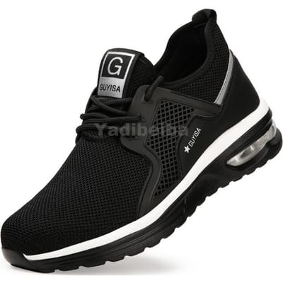 Lichte Veiligheidsschoenen Dames Heren Werk Sneakers Stalen Neus Schoenen Luchtkussen Onverwoestbare Veiligheidslaarzen Anti-smash Werkschoenen 36 black