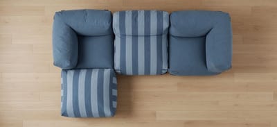 Mixi Striped Corner Sofa for – Industrohome