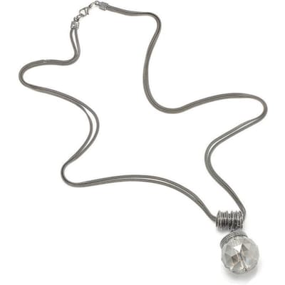 Lange Kristallen Dames Ketting Sieraden Mode Zwarte Ketting Druppels Kettingen Hangers gray