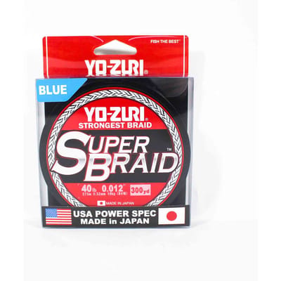 Yo Zuri Duel PE-lijn Super Braid 300YDS 40Lbs (0,32 mm) Blauw R1268-B (1354) blauw