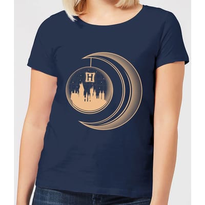 Harry Potter Globe Moon dames t-shirt - Navy - S