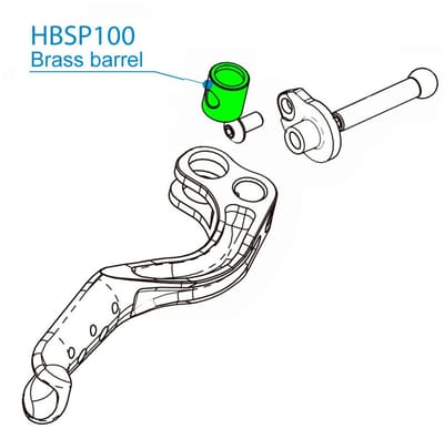Hope Mono/mini/race Hbsp100 Messing Loop Geel